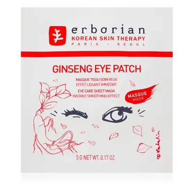 Erborian Ginseng Shot Mask revitalizační plátýnková maska na oční okolí 5 g