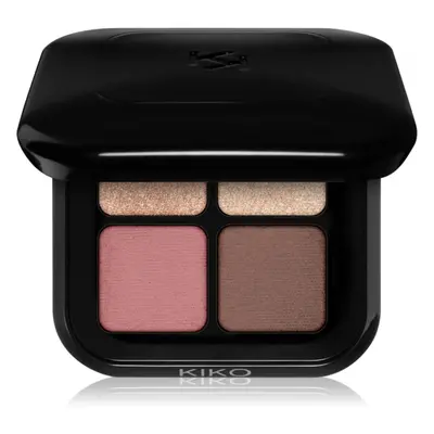 KIKO Milano New Bright Quartet paletka očních stínů odstín 02 Rosy Mauve Variations 3.5 g