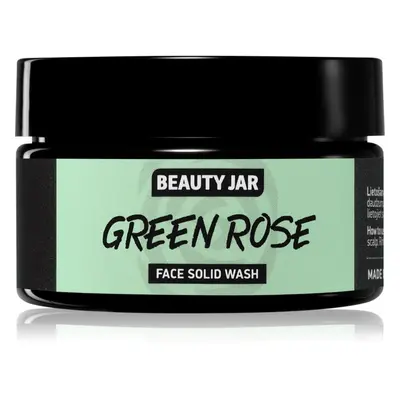 Beauty Jar Green Rose čisticí mýdlo na obličej s exfoliačním účinkem 25 g