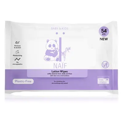 Naif Baby & Kids Lotion Wipes vlhčené ubrousky pro děti od narození 54 ks