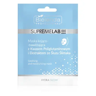 Bielenda Professional Supremelab Hydra Glow hydratační plátýnková maska s hlemýždím extraktem 1 