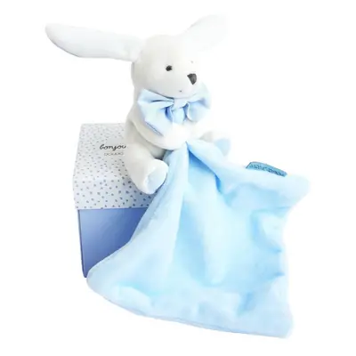 Doudou Gift Set Blue Rabbit dárková sada pro děti od narození 1 ks