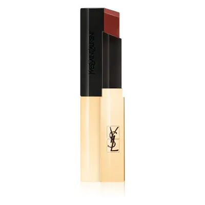 Yves Saint Laurent Rouge Pur Couture The Slim tenká matující rtěnka s koženým efektem odstín 32 