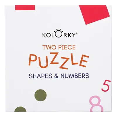 Kolorky Puzzle Two Piece Shapes & Numbers puzzle 10 ks