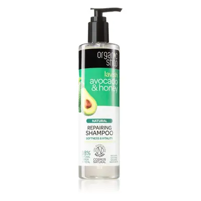 Organic Shop Natural Avocado & Honey regenerační šampon pro suché a poškozené vlasy 280 ml