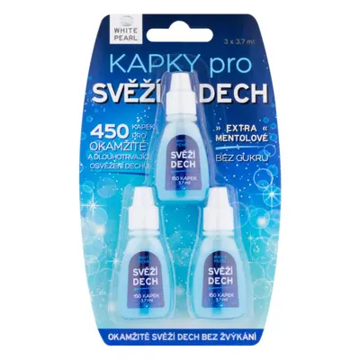 White Pearl Dental Care kapky pro svěží dech 3 x 3.7 ml