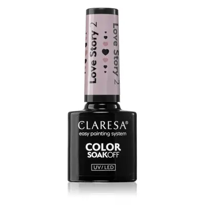 Claresa SoakOff UV/LED Color Love Story gelový lak na nehty odstín 2 5 g