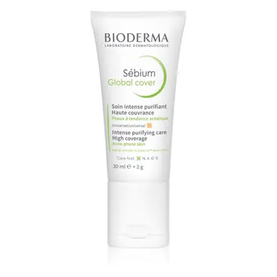 Bioderma Sébium Global Cover intenzivně krycí tónovaná péče pro pleť se sklonem k akné odstín na