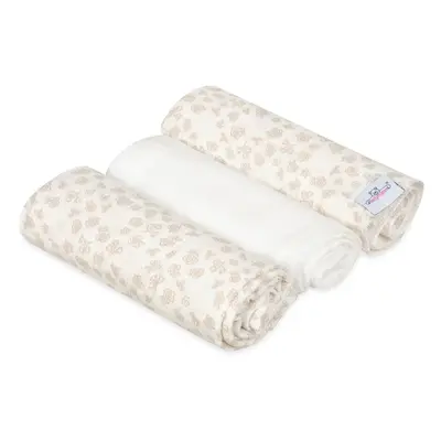 Babymatex Muslin Design plena Flowers 3 ks