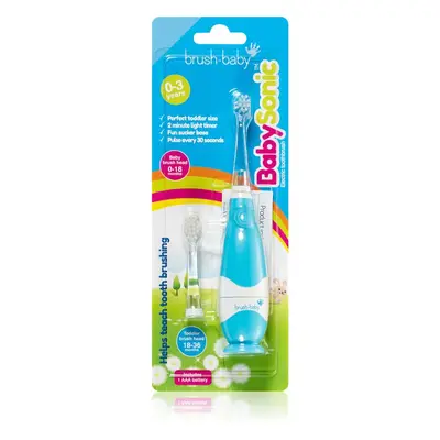 Brush Baby BabySonic elektrický zubní kartáček pro děti 0 – 36 měsíců Blue 1 ks