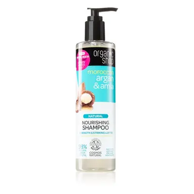 Organic Shop Natural Moroccan Argan & Amla vyživující šampon pro poškozené a barvené vlasy 280 m