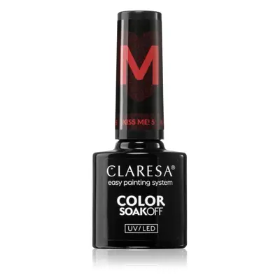 Claresa SoakOff UV/LED Color Kiss Me gelový lak na nehty odstín KISS ME 5 5 g