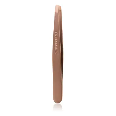 Tweezerman Studio Collection pinzeta se zešikmeným koncem Rose Gold 1 ks