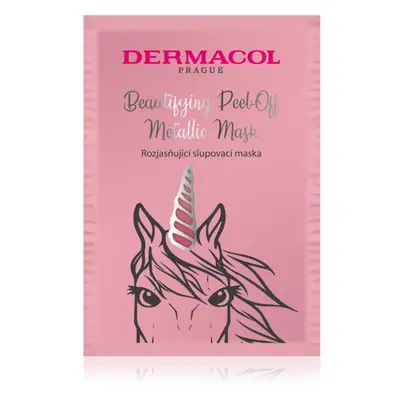 Dermacol Beautifying Peel-Off Metallic Mask slupovací maska pro rozjasnění pleti 15 ml