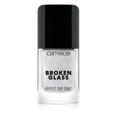 Catrice Broken Glass Effect Top Coat vrchní lak na nehty se třpytkami odstín 050 Sparkling Refle