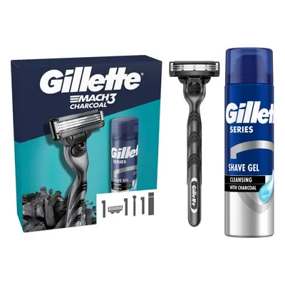 Gillette Mach3 Charcoal dárková sada pro muže