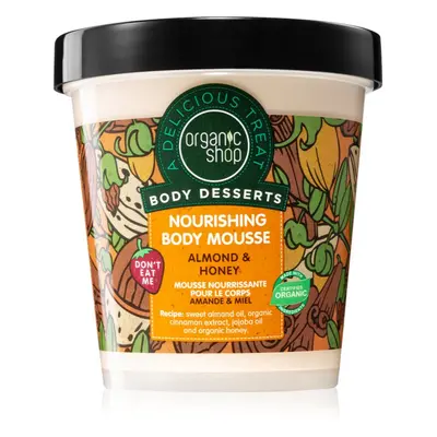 Organic Shop Body Desserts Almond & Honey tělová pěna pro výživu a hydrataci 450 ml