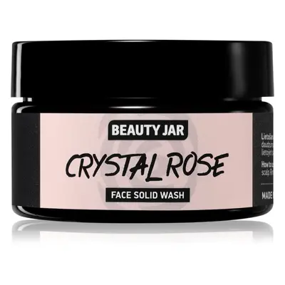 Beauty Jar Crystal Rose čisticí mýdlo na obličej pro rozjasnění pleti 25 g