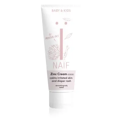 Naif Baby & Kids Zinc Cream krém proti opruzeninám pro děti od narození bez parfemace 75 ml