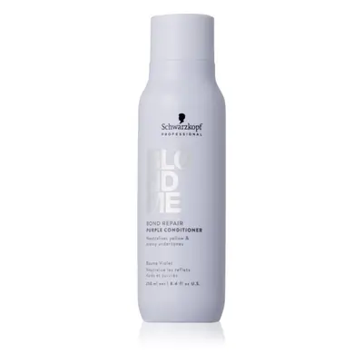 Schwarzkopf Professional Blondme Bond Repair Purple Conditioner fialový kondicionér pro blond vl