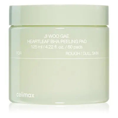 celimax Ji Woo Gae Heartleaf BHA Peeling Pad exfoliační polštářky se zklidňujícím účinkem 60 ks