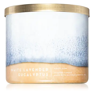 Bath & Body Works White Lavender Eucalyptus vonná svíčka 411 g