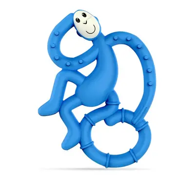 Matchstick Monkey Mini Monkey Teether kousátko s antimikrobiální přísadou Blue 1 ks