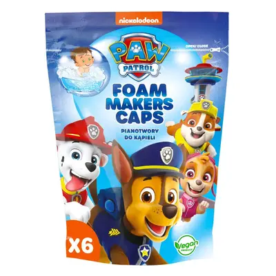 Nickelodeon Paw Patrol Foam Makers Caps pěna do koupele pro děti 6x16 g