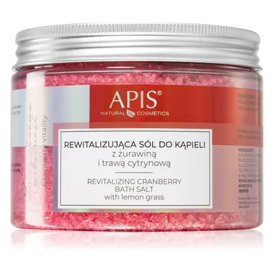 Apis Natural Cosmetics Cranberry Vitality relaxační sůl do koupele s minerály z Mrtvého moře 650