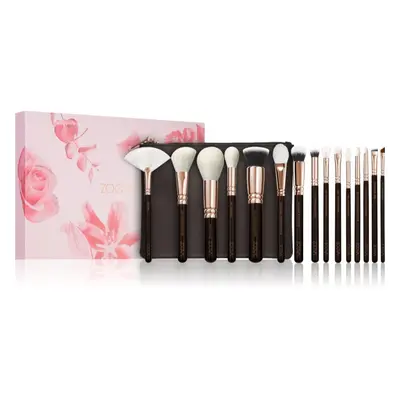 ZOEVA The Artists Brush Set Rose Golden Edition cestovní sada štětců s taštičkou