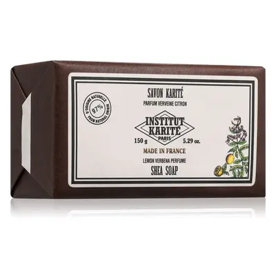 Institut Karité Paris Lemon Verbena Shea Soap tuhé mýdlo s bambuckým máslem 150 g