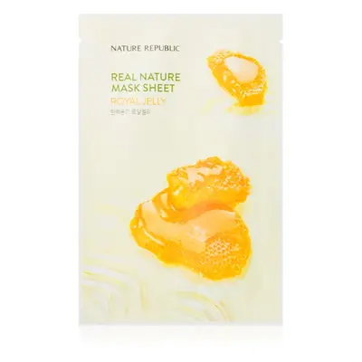 NATURE REPUBLIC Real Nature Royal Jelly Mask Sheet plátýnková maska proti vráskám 23 ml