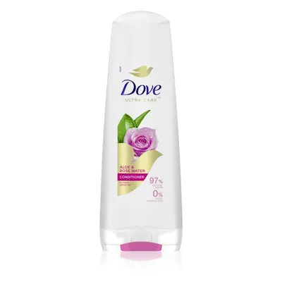 Dove Aloe & Rose Water kondicionér pro hydrataci a lesk 350 ml