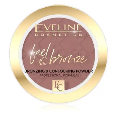 Eveline Cosmetics Feel The Bronze bronzující a konturovací pudr odstín 02 Chocolate Cake 4 g