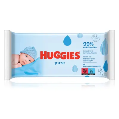 Huggies Pure čisticí ubrousky pro děti od narození 56 ks