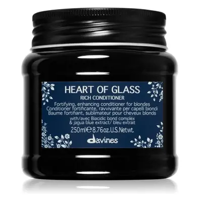 Davines Heart of Glass Rich Conditioner posilující kondicionér pro blond vlasy 250 ml