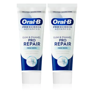 Oral B Gum & Enamel Repair Gentle Whitening jemná bělicí zubní pasta 2x75 ml