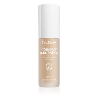 Gosh Hydramatt lehký hydratační make-up s matným efektem odstín 008R Medium 30 ml