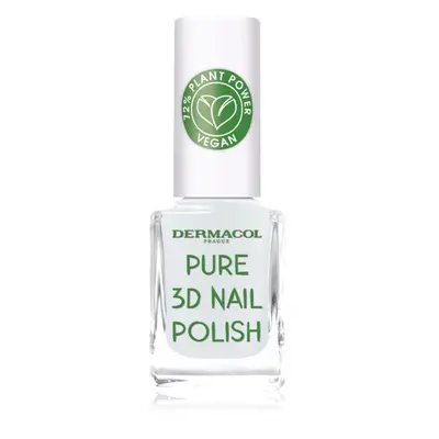 Dermacol Pure 3D lak na nehty odstín 02 Absolute White 11 ml