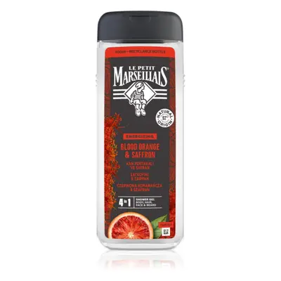 Le Petit Marseillais Blood Orange & Saffron sprchový gel 4 v 1 pro muže 400 ml