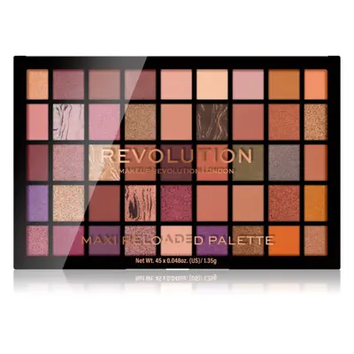 Makeup Revolution Maxi Reloaded Palette paletka pudrových očních stínů odstín Infinite Bronze 45