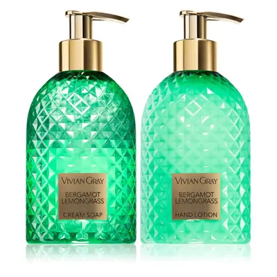 Vivian Gray Gemstone Bergamot & Lemongras dárková sada na ruce 2x300 ml