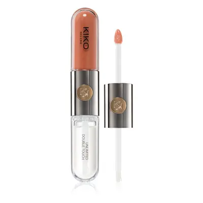 KIKO Milano Unlimited Double Touch dlouhotrvající tekutá rtěnka odstín 129 Burnt Tangerine 6 ml