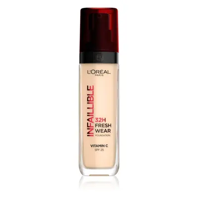 L’Oréal Paris Infaillible 32H Fresh Wear dlouhotrvající tekutý make-up odstín 015 Porcelain 30 m