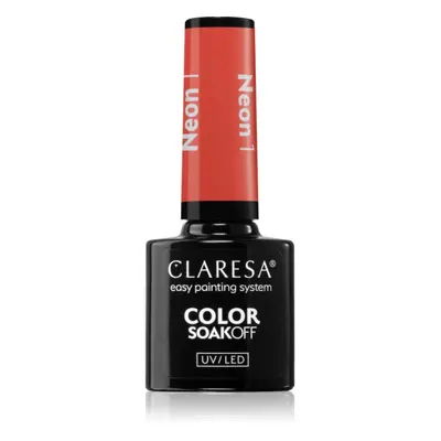 Claresa SoakOff UV/LED Color Neon gelový lak na nehty odstín 1 5 g