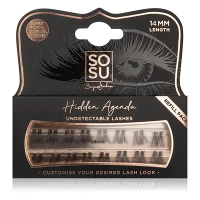 SOSU Cosmetics Hidden Agenda Undetectable Lashes trsové nalepovací řasy bez uzlíku 14 mm 1 ks