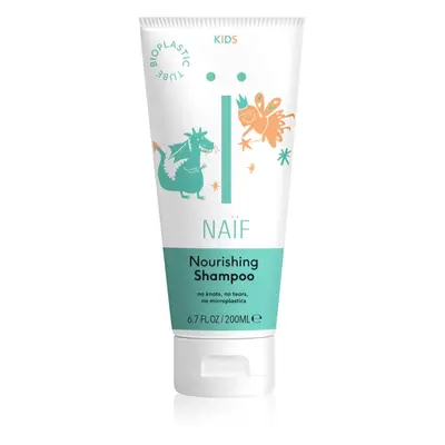 Naif Kids Nourishing Shampoo dětský šampon pro snadné rozčesání vlasů pro děti 200 ml