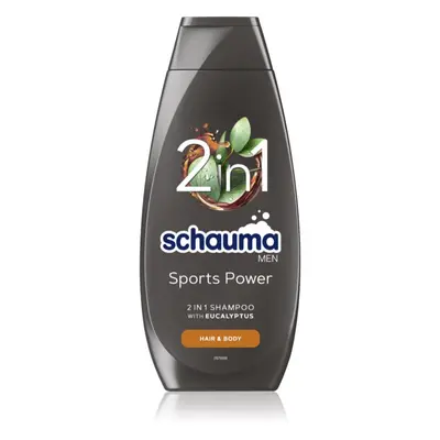 Schwarzkopf Schauma MEN sprchový gel a šampon 2 v 1 pro muže Sports Power 400 ml