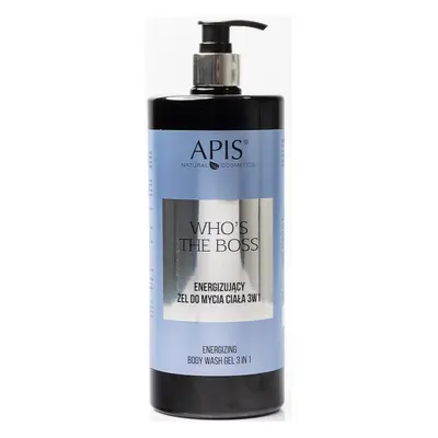 Apis Natural Cosmetics Who's the boss energizující sprchový gel 3 v 1 pro muže 1000 ml