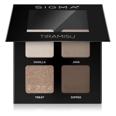 Sigma Beauty Quad paletka očních stínů odstín Tiramisu 4 g